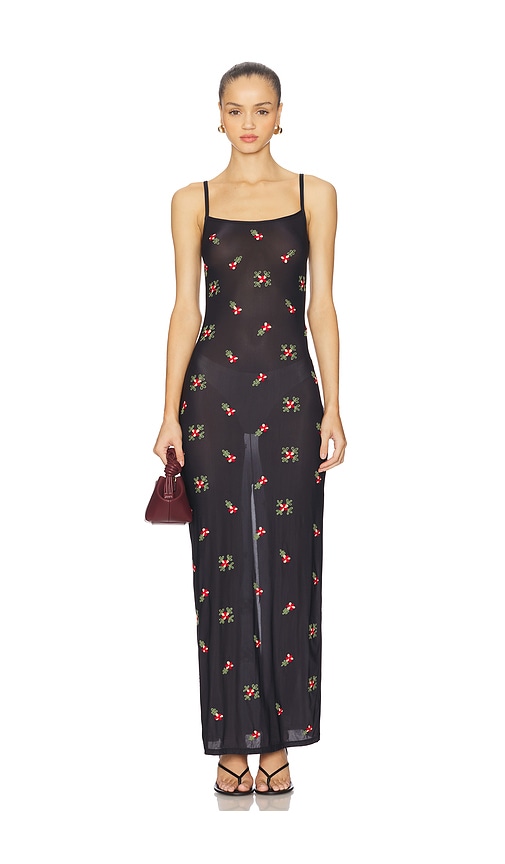 Blaire Embroidered Maxi Tank Dress in . - size L (also in M, S, XS) - Indah - Modalova
