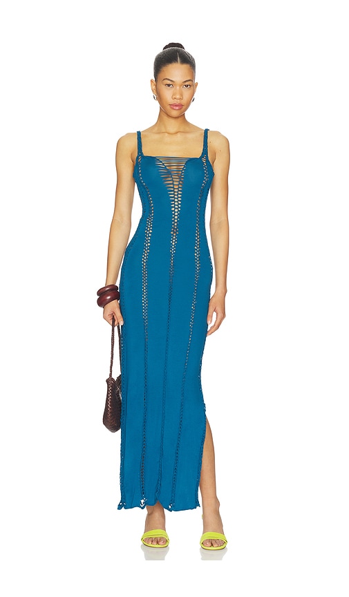 indah blue dress Benito Dress L