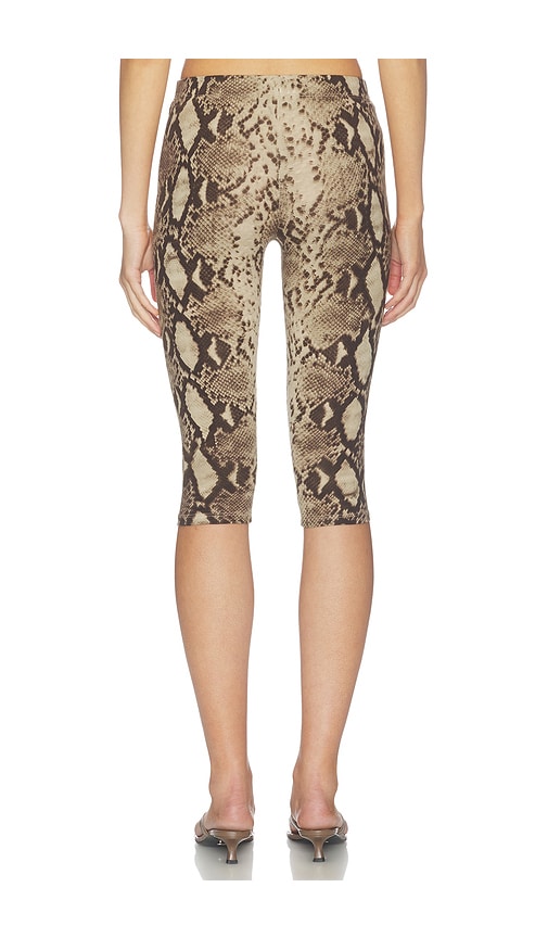 Indah Printed High Waisted Capri Pant In Python