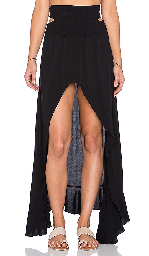 Kodiak Hi Lo Ruffle Maxi Skirt