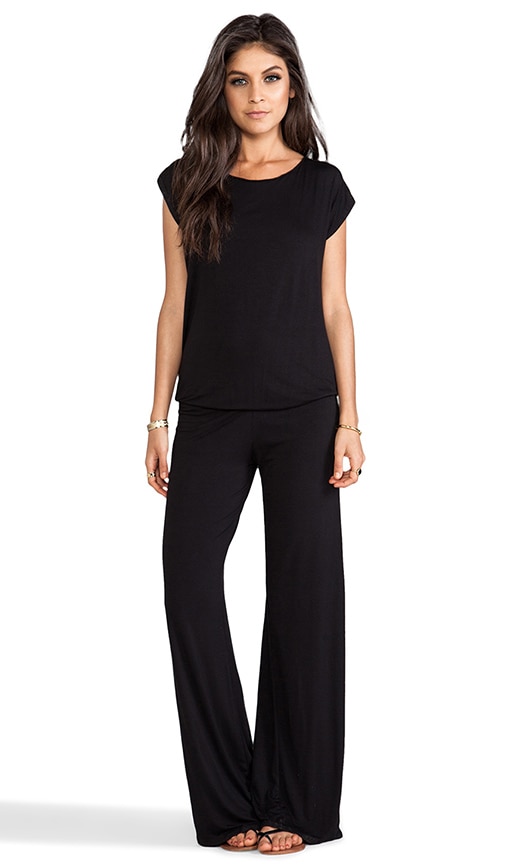Sooty Open Back Lounge Pantsuit