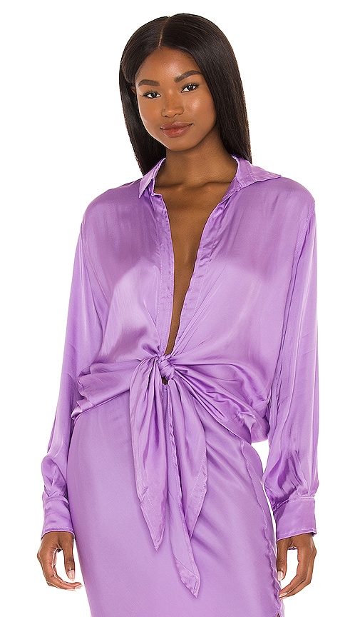 Indah Tilda Long Sleeve Shirt in Violet