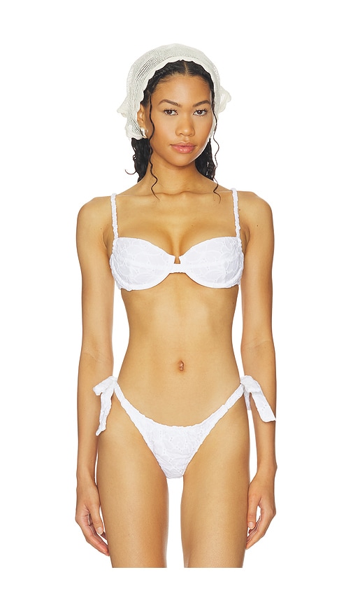 Indah Arden Bikini Top In White