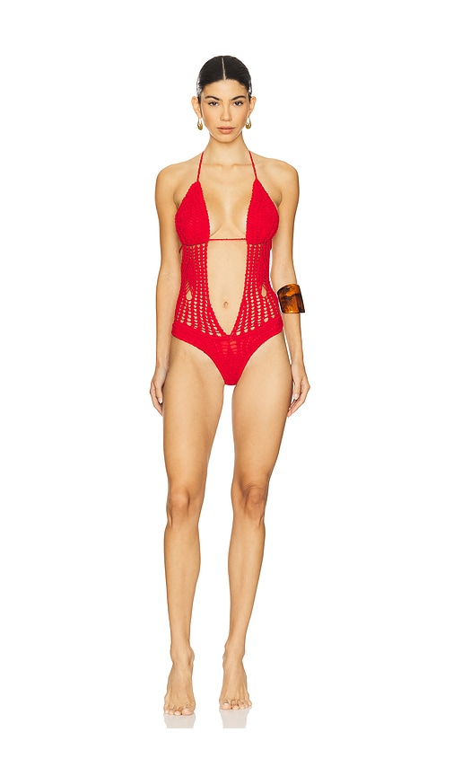 Corazon One Piece Swimsuit in Red. - size S (also in L, M, XS)