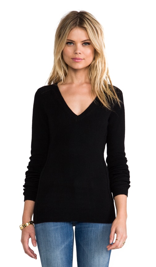 Cashmere Stretch V-Neck Sweater