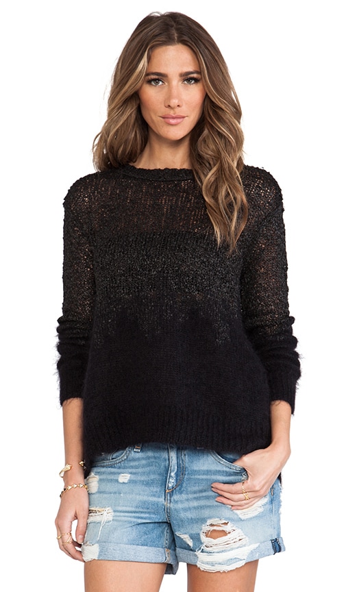 Leather Ombre Sweater