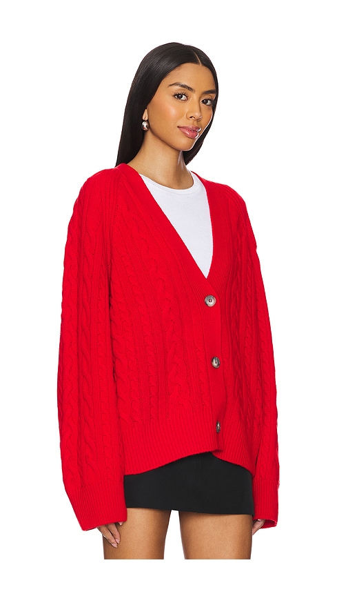 Shop Ivy & Oak Kymberly Cardigan In Lipstick Red