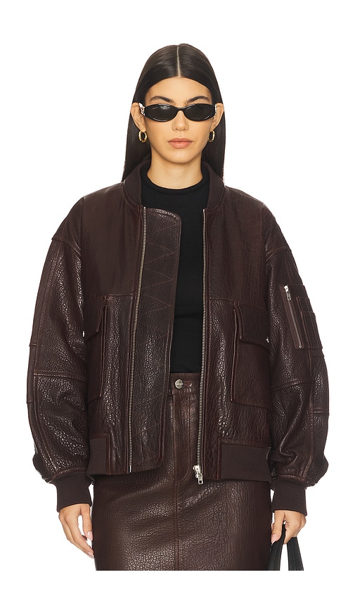 Ivy & Oak Lara Bomber In Brown