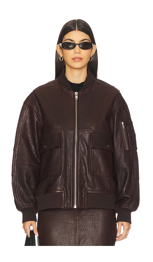 Ivy & Oak Lara Bomber In Brown