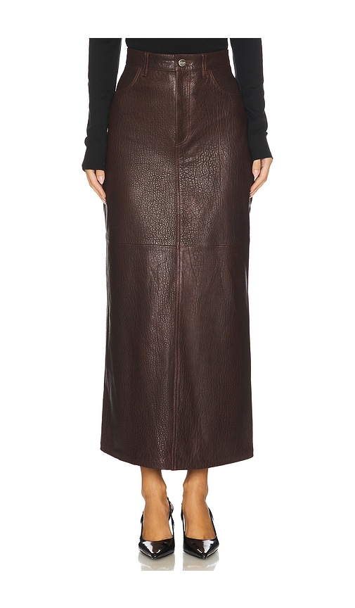 Ivy & Oak Lisanne Skirt In Brown