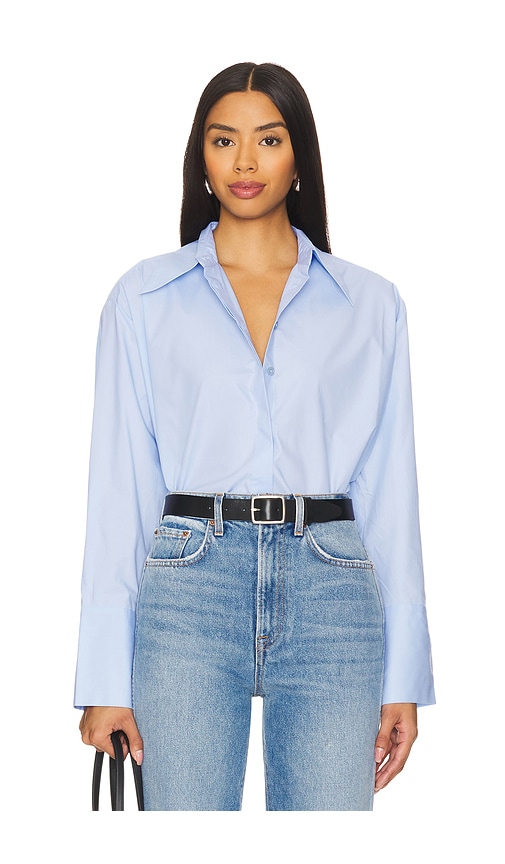 Ivy & Oak Elvie Blouse In Serenity Blue