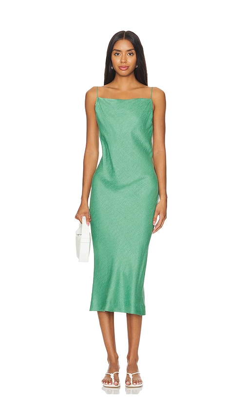 Shop Iro Sorphea Dress In Green