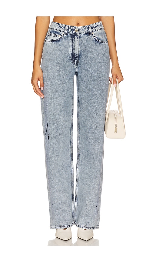  Iro Ryley Wide Leg In Blue. Size 36/4. Also In 34/2, 38/6. 