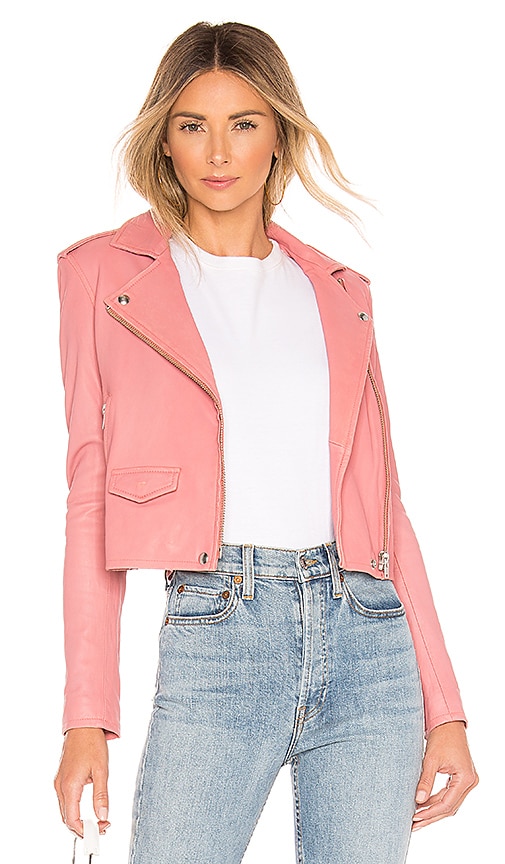 Iro leather jacket outlet pink