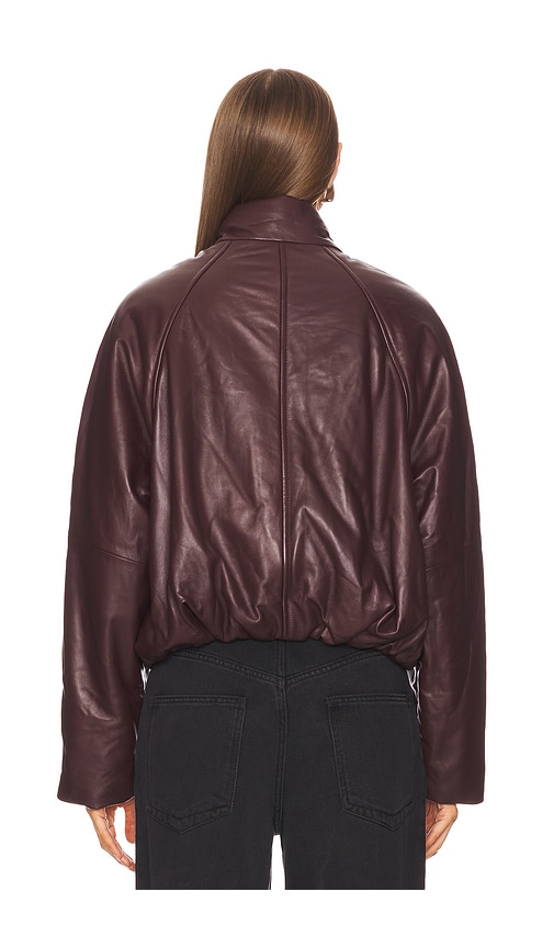  Iro Delta Jacket In Burgundy. Size 34. Also In 40. 