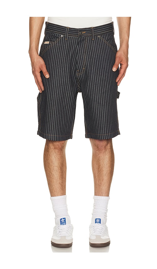Iron & Resin Dennis Striped Denim Shorts