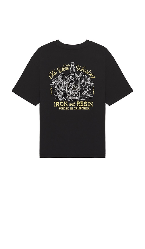 Old Whiskey Tee in Black. - size XL/1X (also in L, M, S)