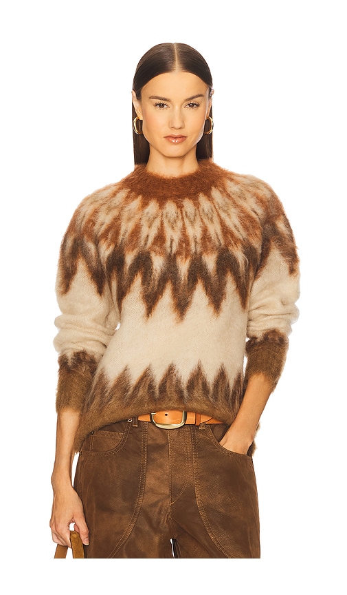 Isabel Marant Étoile Isabel Marant Etoile Embroidered Wool Blend Natania Sweater In Multi