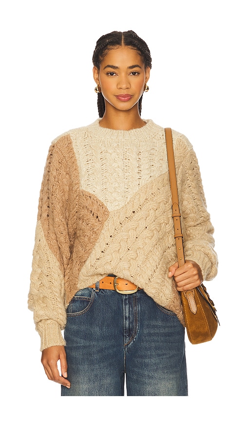 Isabel Marant Étoile Sweatshirt Isabel Marant Etoile Woman Color Beige In Metallic