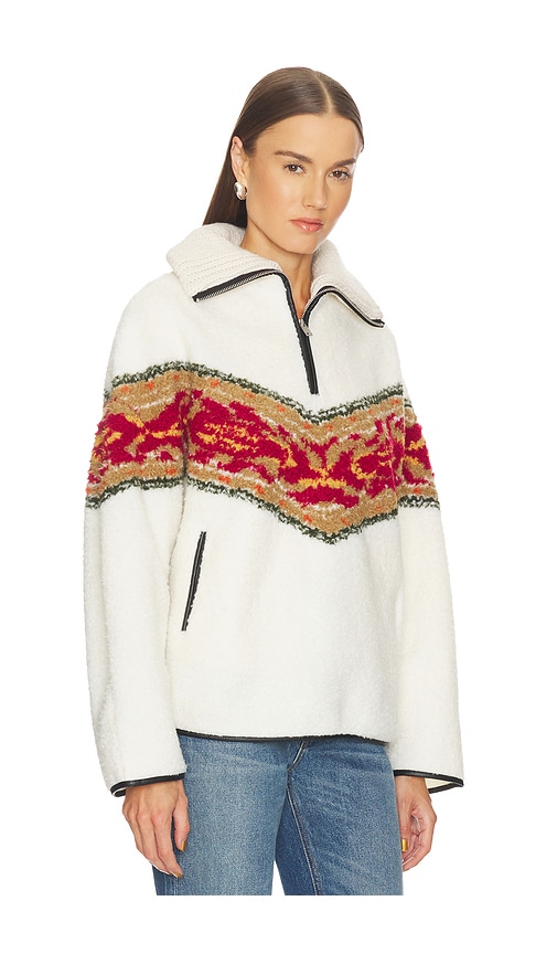 Isabel Marant Étoile Marner Festive Graphic Fleece In White