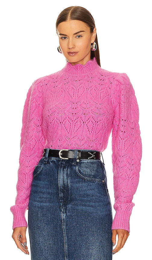 Isabel Marant Étoile Galini Sweater In Fluo Pink