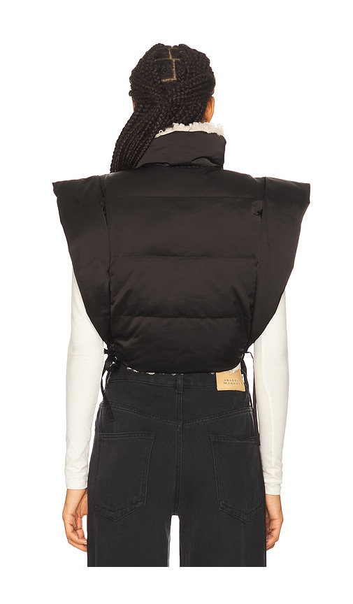  Isabel Marant Etoile Weste Hoodiali In Black. 