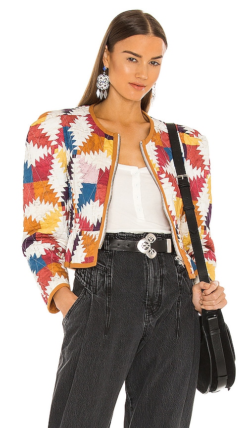Isabel Marant Etoile Hafileal Jacket in Yellow | REVOLVE