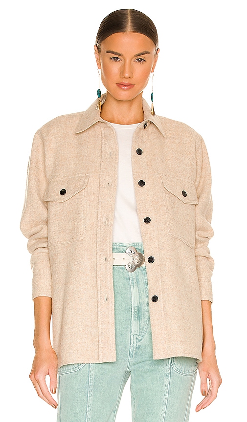 Isabel Marant Etoile Faxon Jacket in Ecru | REVOLVE