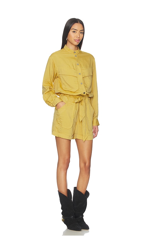  Isabel Marant Etoile Betyna Romper En Color Amarillo Mostaza Talla 34/2  (también En 36/4, 38/6, 40/8, 44/12). 