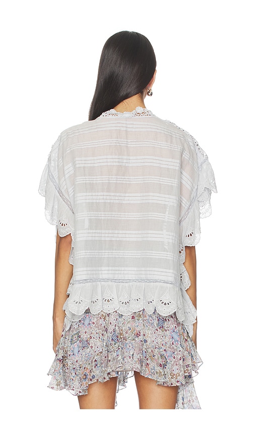  Isabel Marant Etoile Payton Top En Color Bebe Azul Talla 36/4  (también En 38/6, 40/8, 42/10, 44/12). 