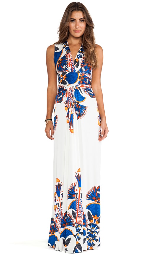 Sleeveless Wrap Maxi Dress