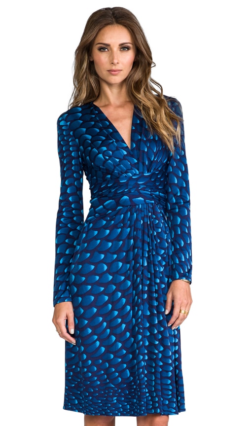 Long Sleeve Silk Jersey Dress