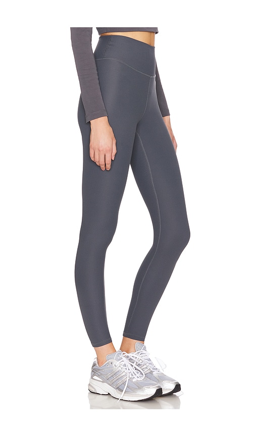 Shop Ivl Collective Rib Legging In Iron