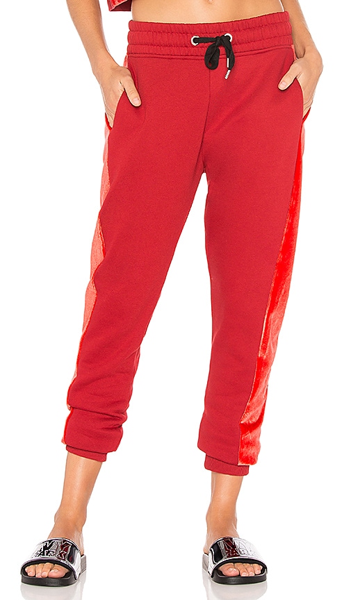 ivy park red joggers