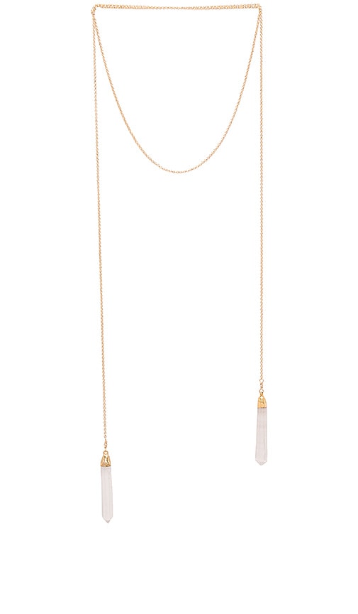 Double Crystal Wrap Necklace