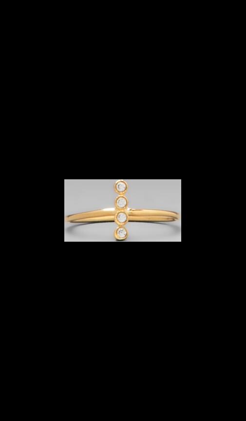 Milgrain Bezel CZ Ring