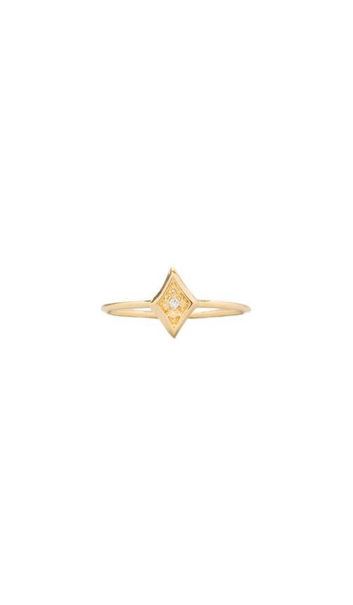 CZ Vertical Kite Ring