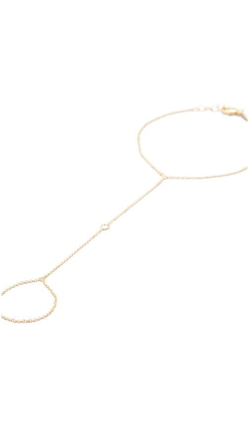 1cz Stone Bezel Finger Bracelet