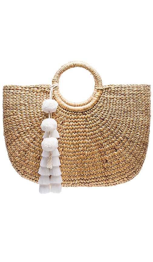 JADEtribe Large Basket Tote in White | REVOLVE