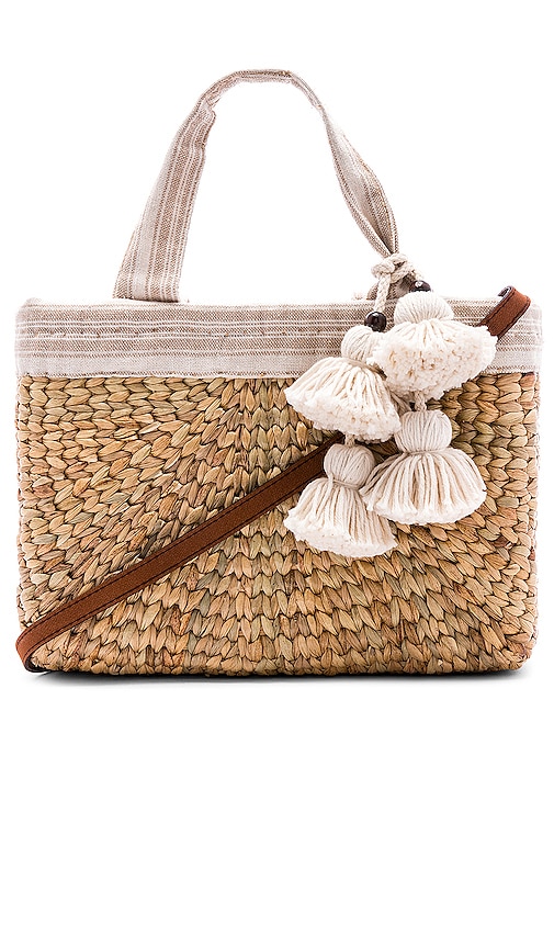 PANIER SABAI MINI SQUARE WITH LEATHER HANDLE