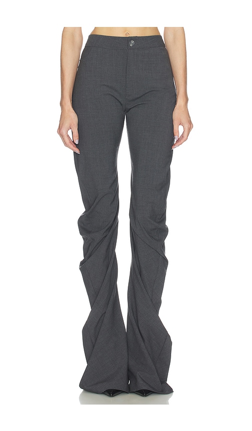 Jade Cropper Twisted Trouser In Gray