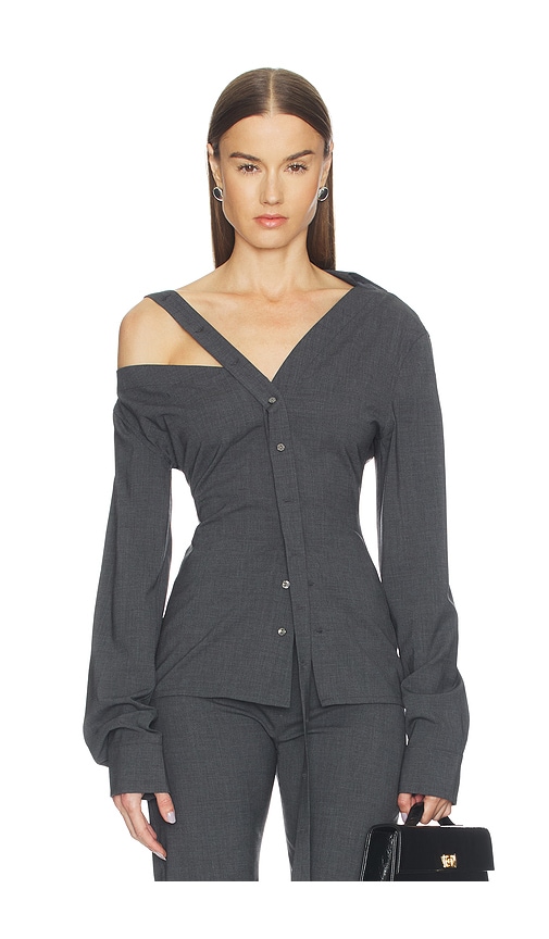 Jade Cropper Asymmetric Long Sleeve Top