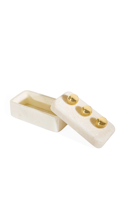  Jonathan Adler Box Fontana Box In Ivory. 