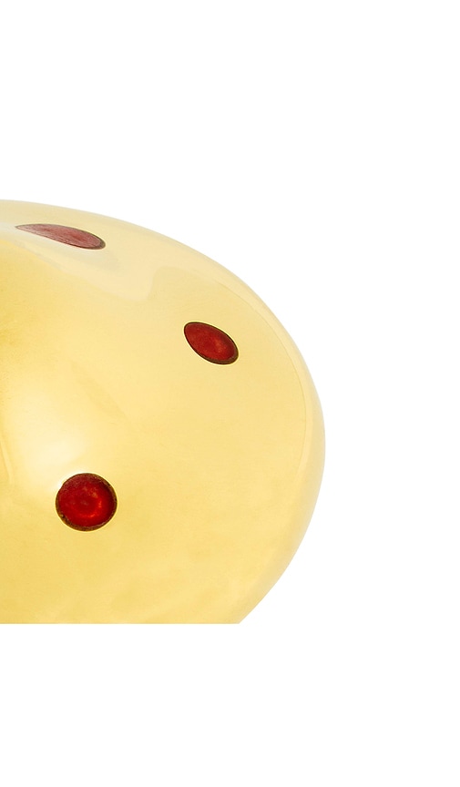  Jonathan Adler Brass Mushroom Small Box In Yellow. 