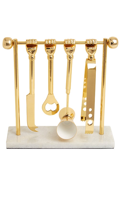 Jonathan Adler Barbell Barware Set
