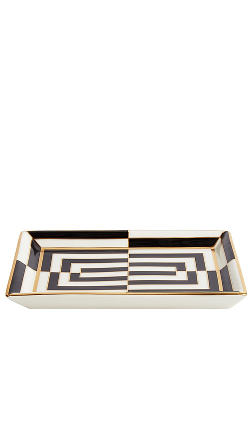  Jonathan Adler Tablett Tray In Black & White. 