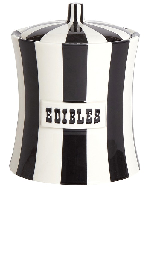 Jonathan Adler Vice Edibles Canister in Black & White