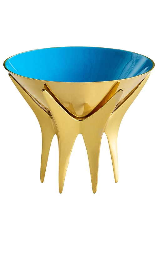 Jonathan Adler Oscar Large Bowl in Metallic Gold