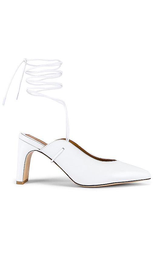 Laced Leather Heel
