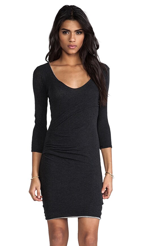 V Neck Tuck Dress